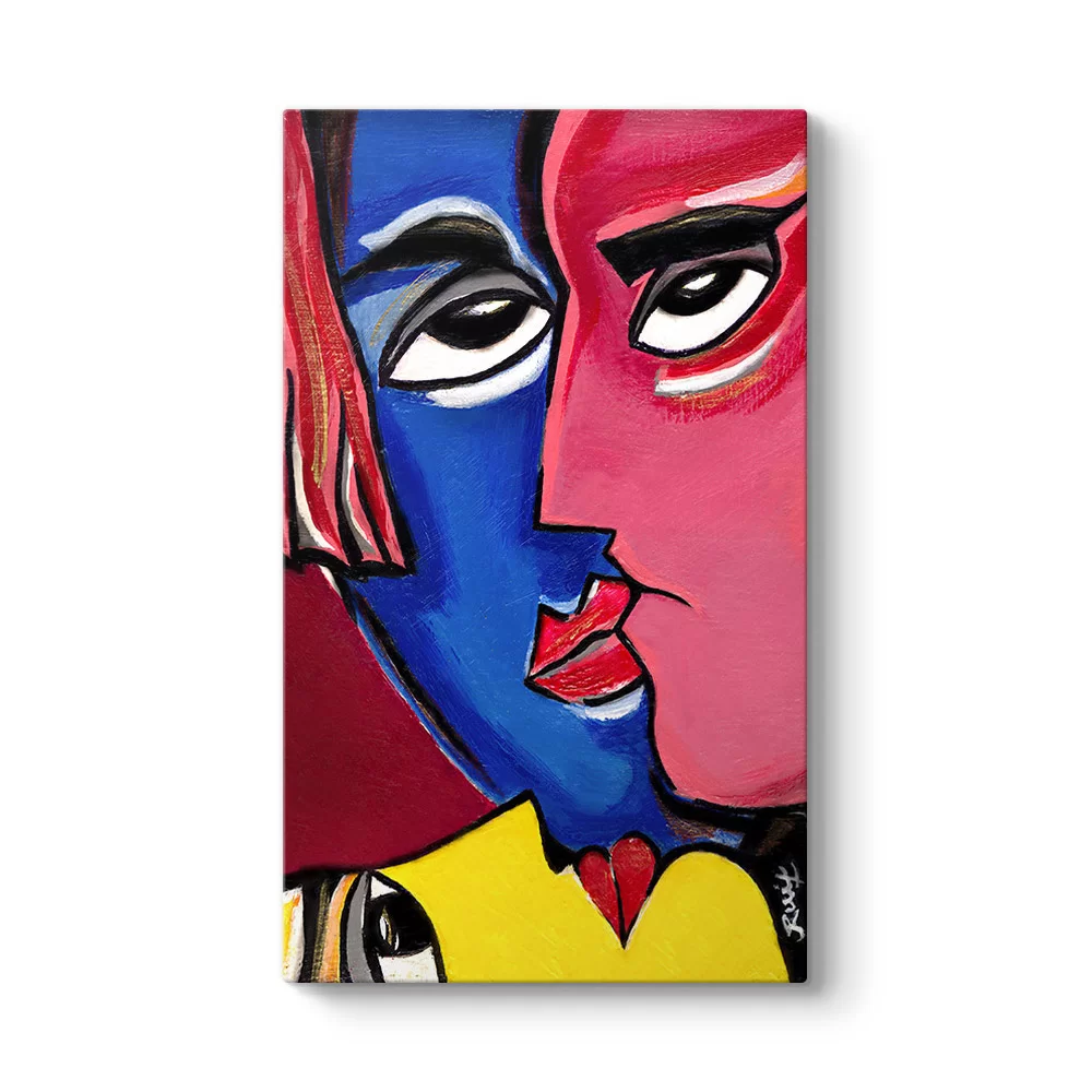 Colored Faces Tablosu - Model 35